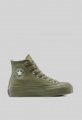 Converse Chuck Taylor All Star Lift Leather Mujer A12968C Utility – botín de piel con plataforma