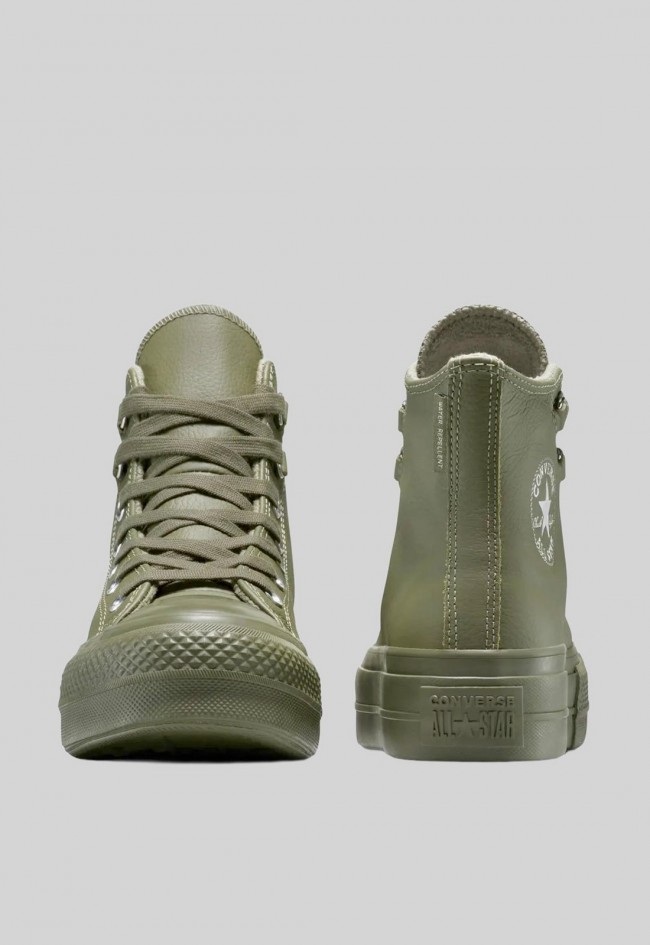 Converse Chuck Taylor All Star Lift Leather Mujer A12968C Utility – botín de piel con plataforma