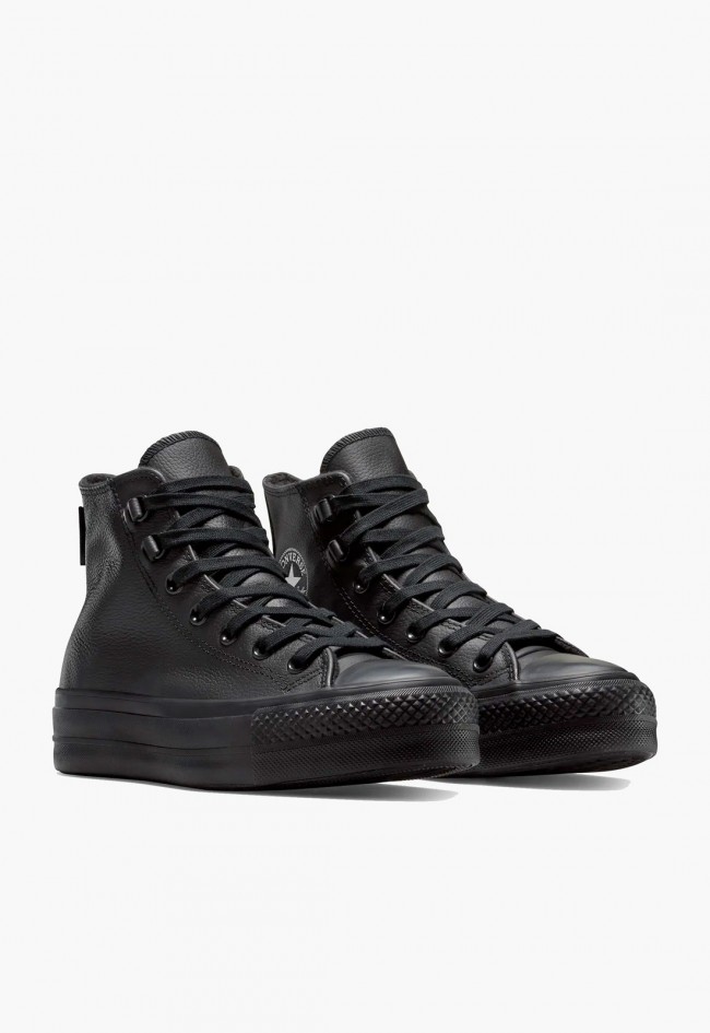 Converse Chuck Taylor Lift Leather Utility Mujer Black – plataformas urbanas para el invierno