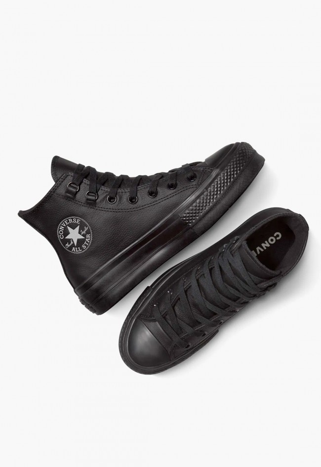 Converse Chuck Taylor Lift Leather Utility Mujer Black – plataformas urbanas para el invierno