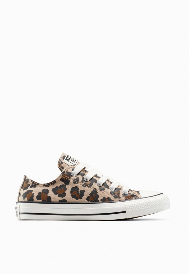 Converse Chuck Taylor All Star Leopard Canvas Mujer – sneakers bajas con estampado animal print