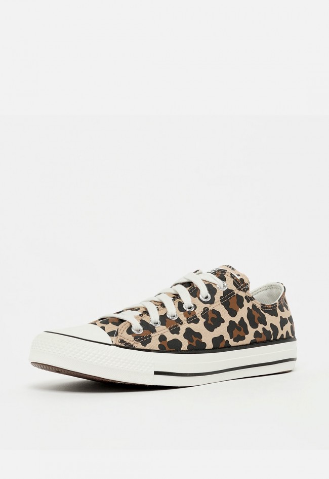 Converse Chuck Taylor All Star Leopard Canvas Mujer – sneakers bajas con estampado animal print
