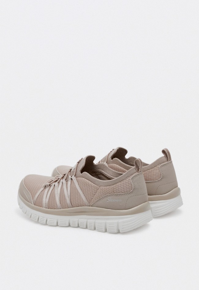 Skechers Graceful Soft Soul taupe – deportivas slip-on de mujer con Memory Foam