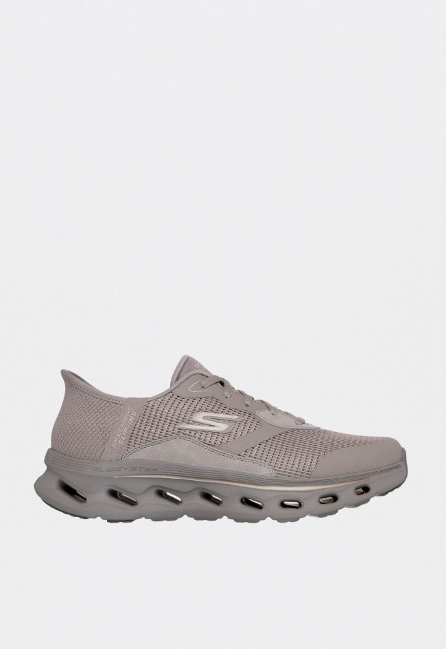 Skechers GO Walk Glide Step 2.0 Belah mujer taupe – slip-ins futuristas con máxima comodidad