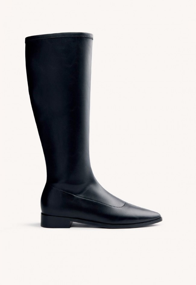 Botas Gioseppo Aitkin negras de caña elástica – sofisticación que estiliza cada paso