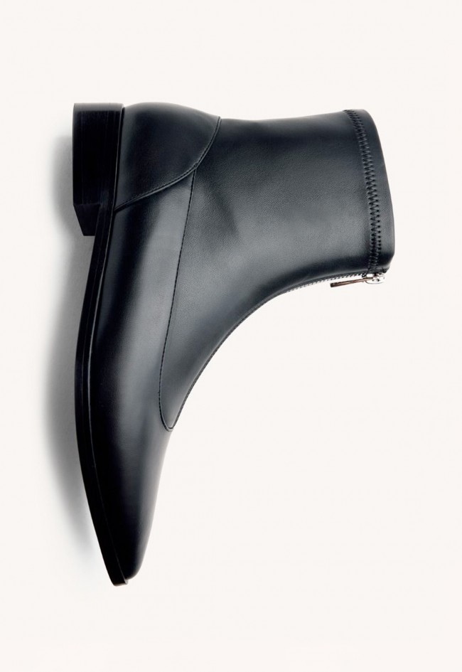 Botines Gioseppo Lindina negros con cremallera frontal – minimalismo edgy y sofisticado