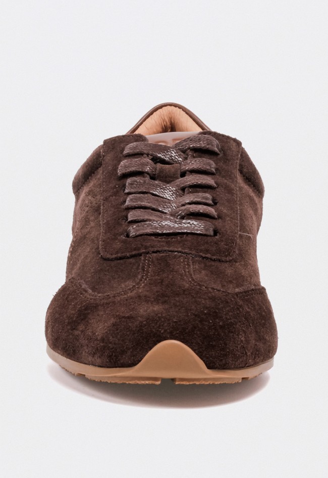 Zapatillas deportivas TOP3 mujer en piel moka – diseño casual chic modelo SA701