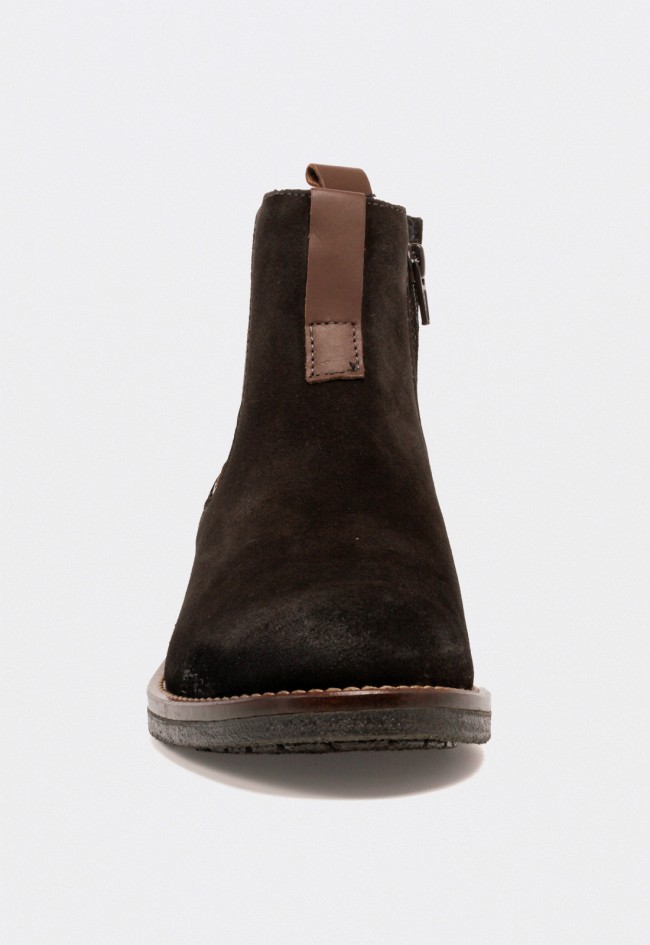 Botín Chelsea de hombre VAS 883 en piel marrón con cremallera interior y diseño atemporal
