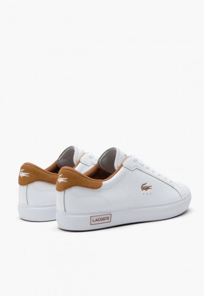Zapatilla de hombre Lacoste Powercourt piel y ante estilo Heritage