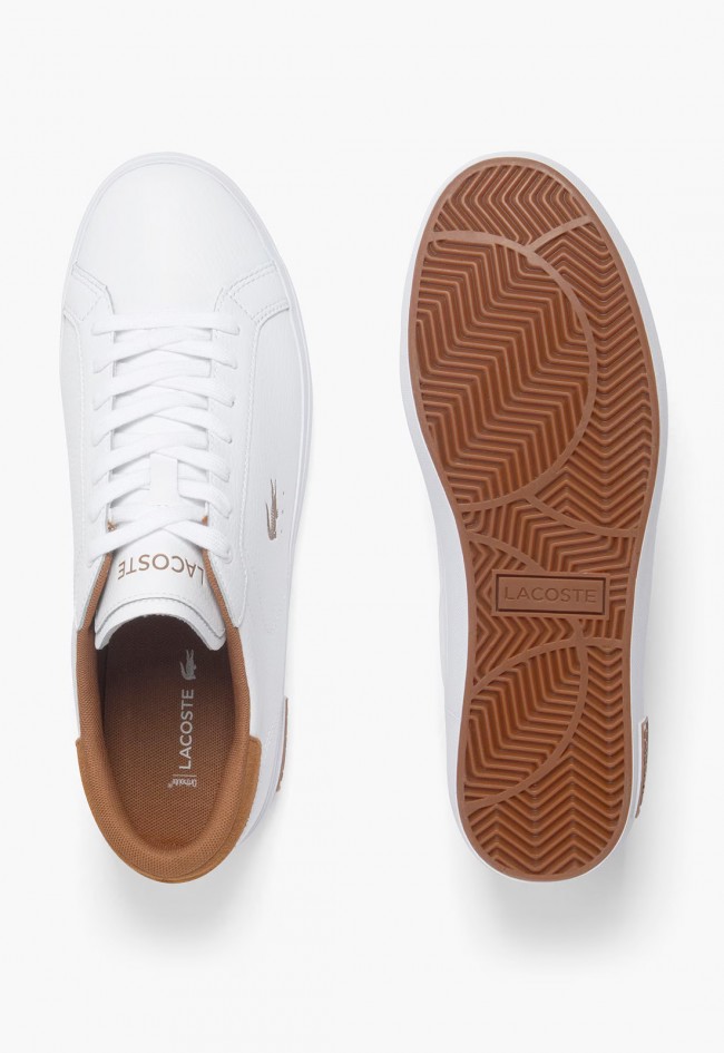 Zapatilla de hombre Lacoste Powercourt piel y ante estilo Heritage