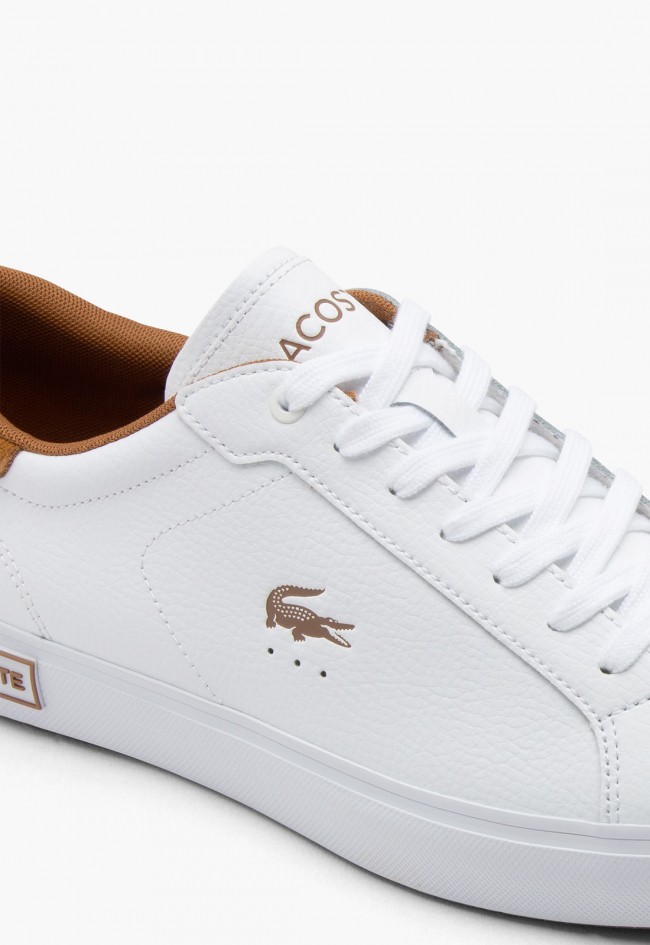 Zapatilla de hombre Lacoste Powercourt piel y ante estilo Heritage