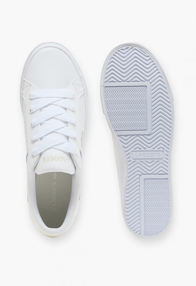 Zapatilla de mujer Lacoste Ziane Platform en piel y charol reptil – estilo urbano con suela XXL