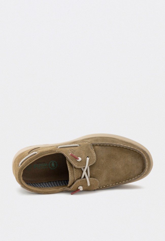 Zapatos náuticos hombre Natural World Astun serraje hidrofugado impermeables