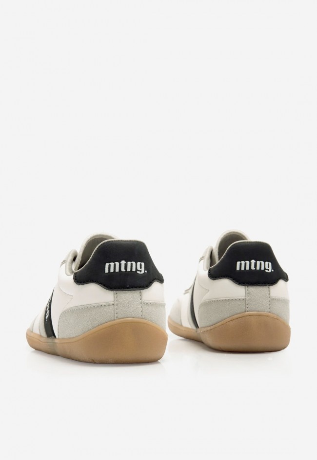 Zapatilla barefoot minimalista Mustang Free Aria blanca con detalles gris y negro de mujer