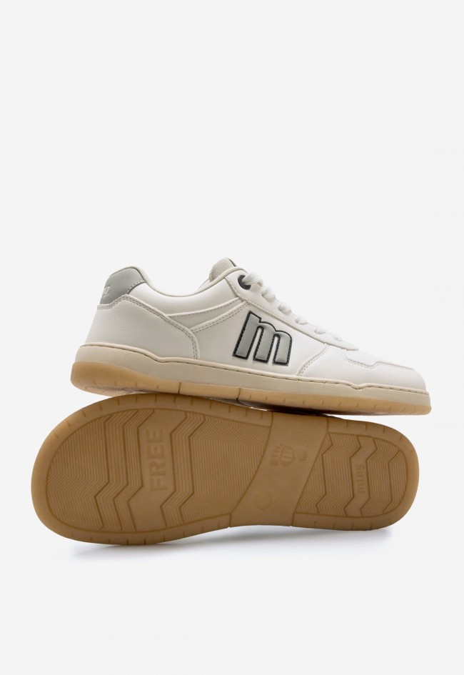 Zapatilla barefoot minimalista Mustang Free Miami blanca de hombre