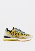 Zapatillas mujer HOFF Art Yellow piel estampada animal print con suela tricolor