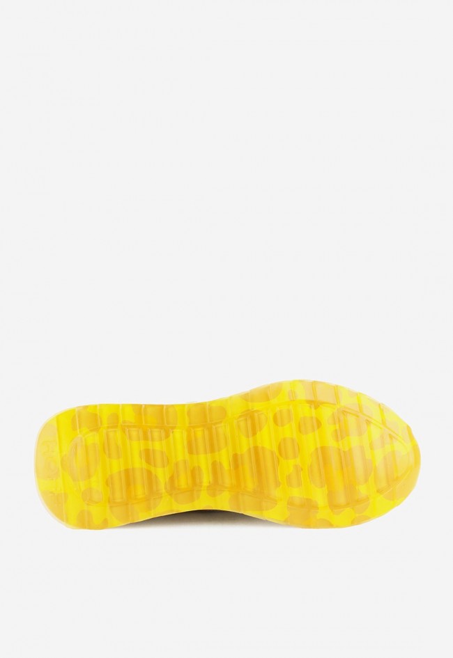 Zapatillas mujer HOFF Art Yellow piel estampada animal print con suela tricolor