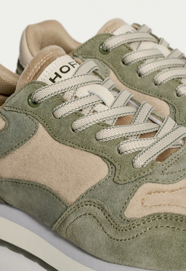 Zapatillas Hoff México de mujer piel y serraje en tonos tierra con comodidad urbana