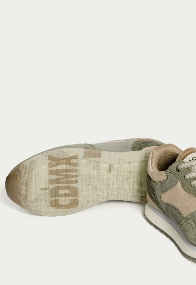 Zapatillas Hoff México de mujer piel y serraje en tonos tierra con comodidad urbana