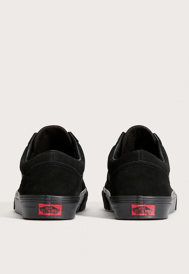 Zapatillas Vans Old Skool hombre negras clásicas en ante y lona con suela waffle