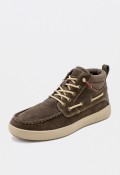Botines de hombre Natural World Cerler marrón en serraje hidrofugado