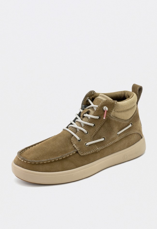 Botines de hombre Natural World Cerler camel en serraje hidrofugado