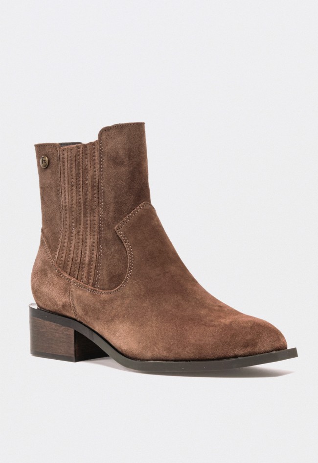 Botín campero de mujer TOP 3 ss814 en piel marrón – Estilo auténtico y versátil