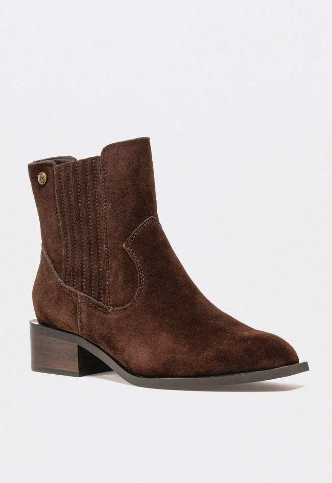 Botín campero de mujer TOP 3 ss814 en piel moka – Autenticidad con estilo boho chic