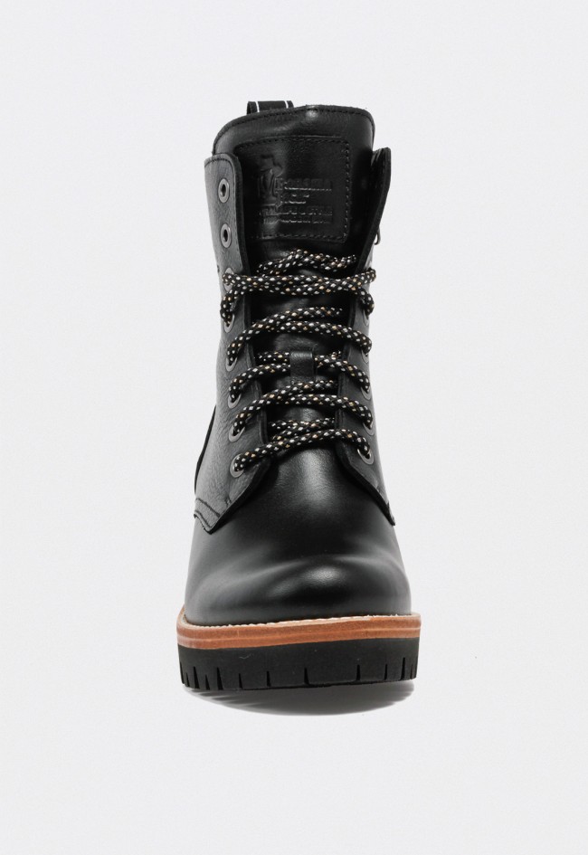 Bota Panama Jack Padma B4 de mujer en piel napa waterproof con tacón bloque alto – Made in Spain