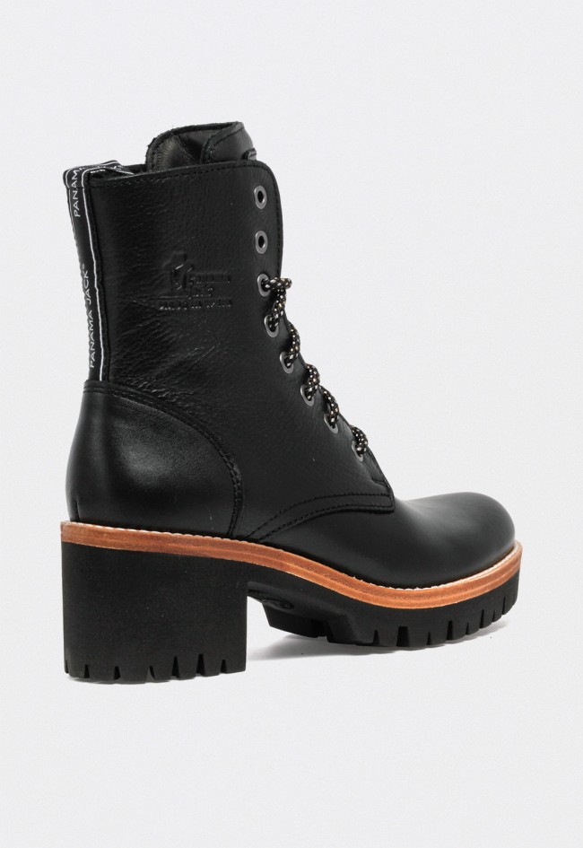 Bota Panama Jack Padma B4 de mujer en piel napa waterproof con tacón bloque alto – Made in Spain