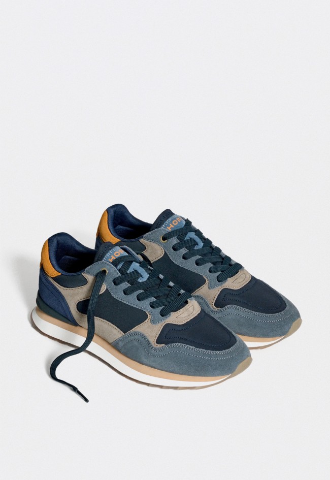 Zapatillas Hoff City Venice de hombre en piel y nylon con estilo retro y plantilla Memory Foam