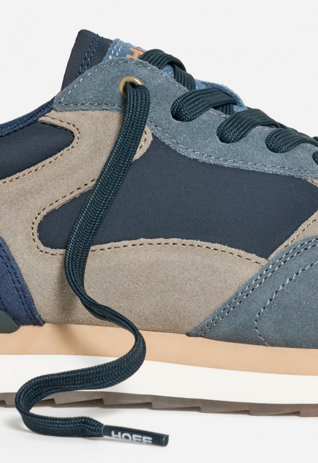 Zapatillas Hoff City Venice de hombre en piel y nylon con estilo retro y plantilla Memory Foam