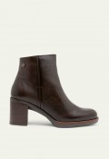 BOTINES DE PIEL DE TACÓN MOKA PORRONET RANIA