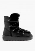Botas de mujer D.Franklin Nordic Trk Fur Black estilo aprés-ski con pelo sintético