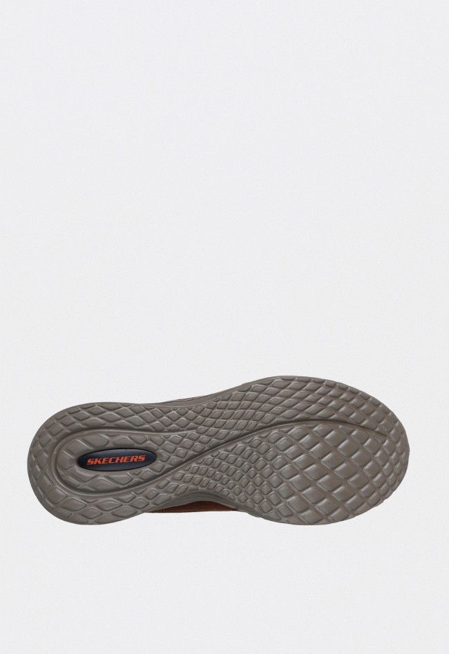 Zapatilla de hombre Skechers Slip-ins Arch Fit Orvan Moxley en piel marrón