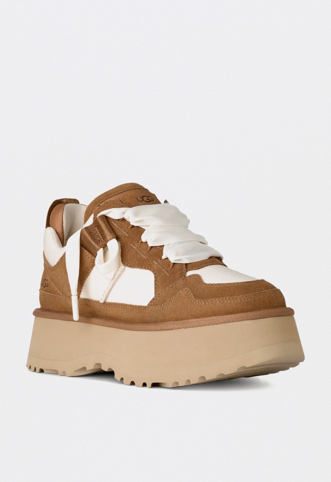 Zapatillas deportivas de mujer UGG Astromel con plataforma en ante y nailon color chestnut
