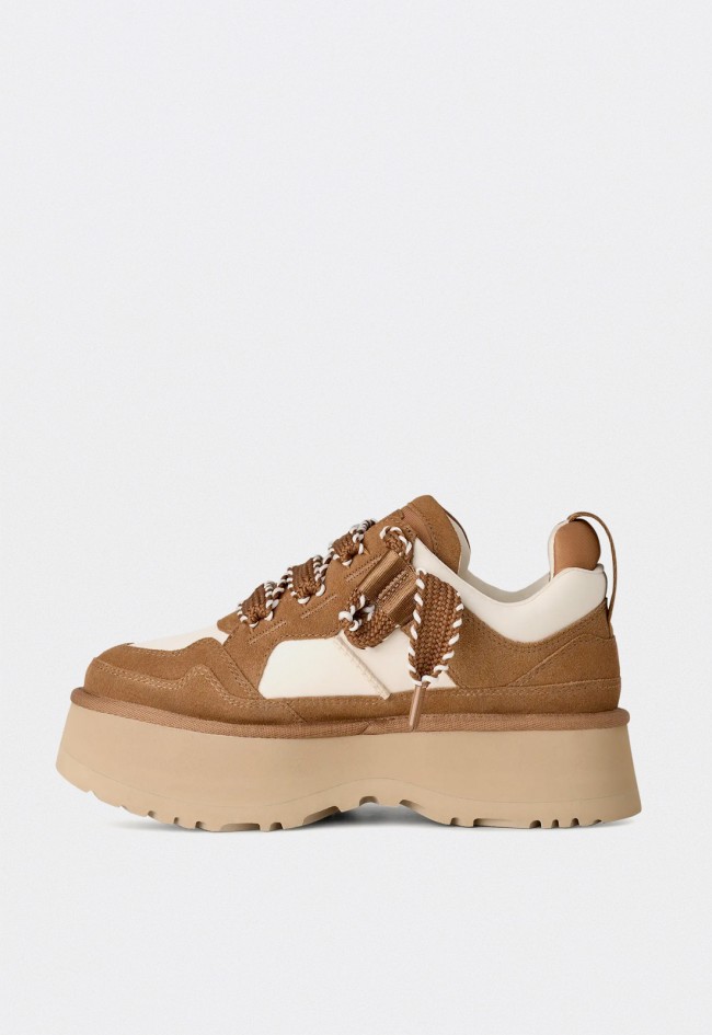 Zapatillas deportivas de mujer UGG Astromel con plataforma en ante y nailon color chestnut