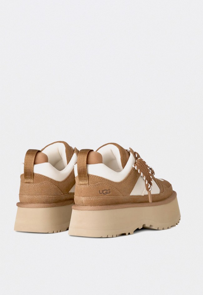 Zapatillas deportivas de mujer UGG Astromel con plataforma en ante y nailon color chestnut