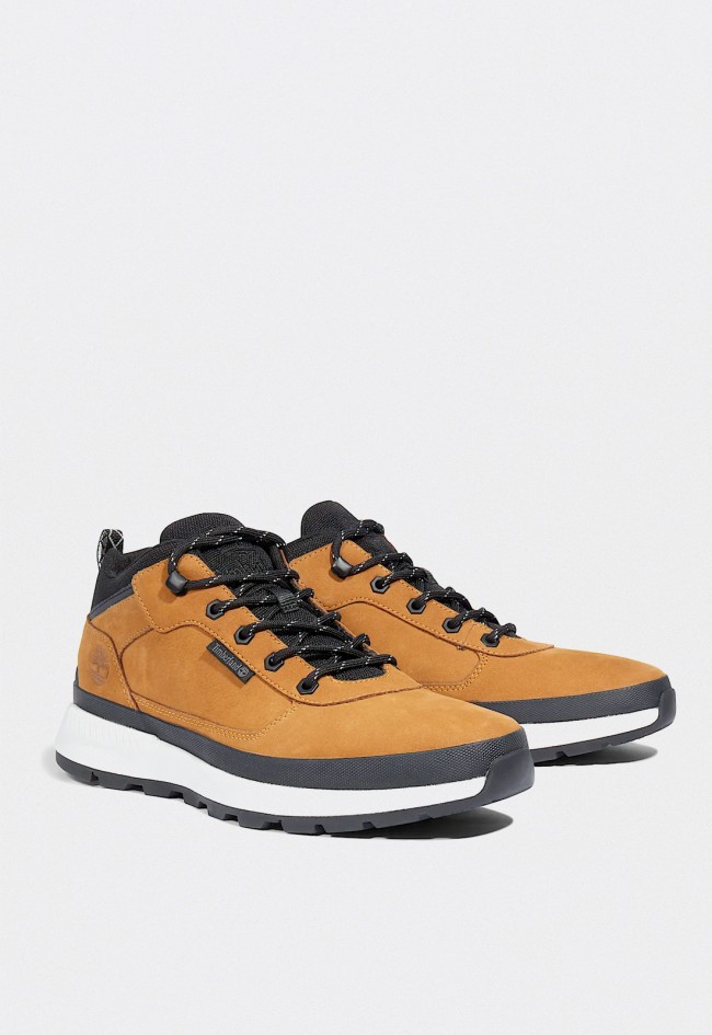 Botín Timberland Field Trekker hombre amarillo cuero Premium y suela trekking