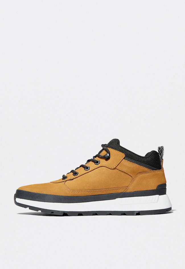 Botín Timberland Field Trekker hombre amarillo cuero Premium y suela trekking