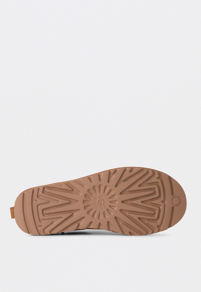 Botas UGG Classic Micro mujer color chestnut de ante y piel de oveja