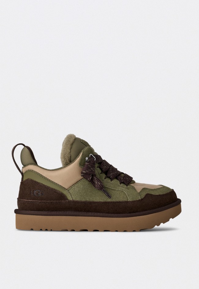 Zapatillas UGG Lowmel hombre en ante y tejido reciclado color verde