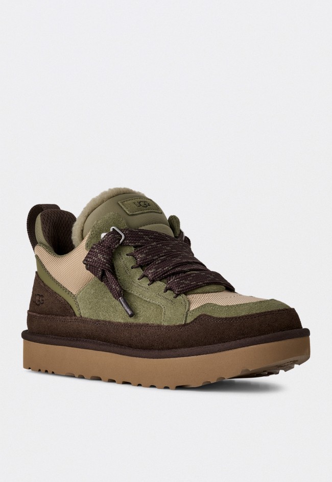 Zapatillas UGG Lowmel hombre en ante y tejido reciclado color verde