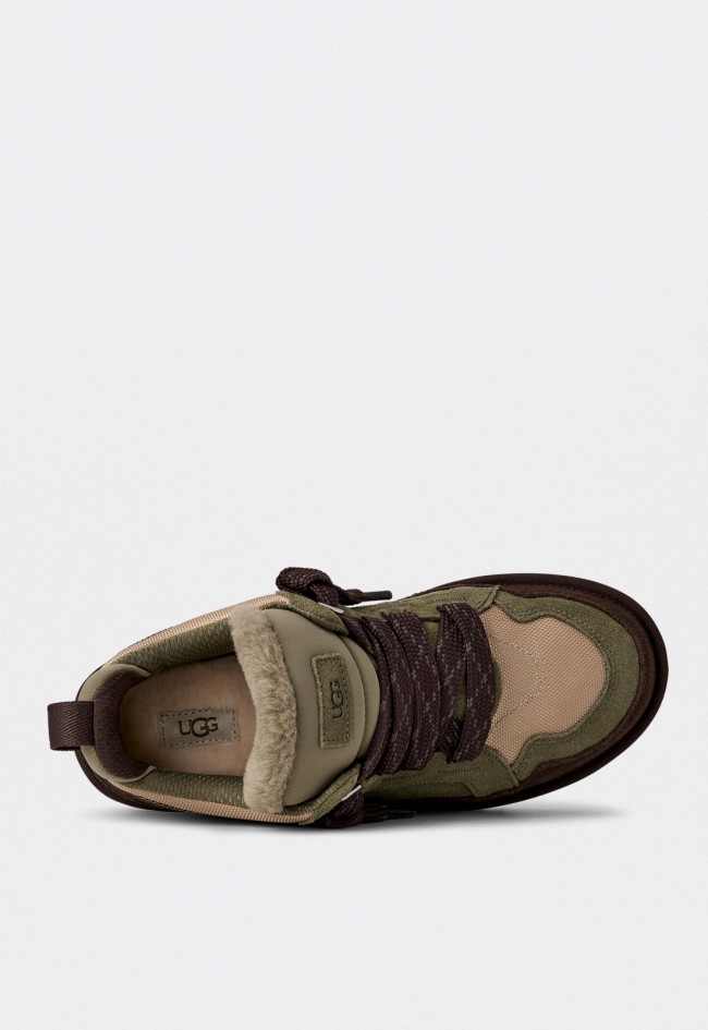 Zapatillas UGG Lowmel hombre en ante y tejido reciclado color verde