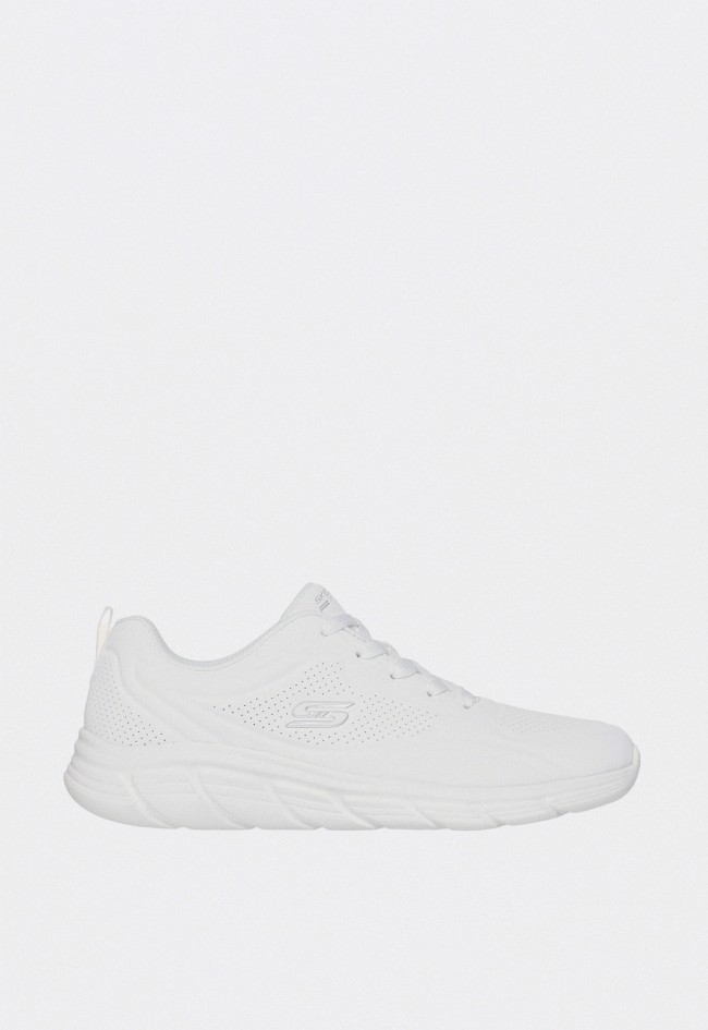 Zapatillas de mujer Skechers BOBS B Flex Lo Cool Ease blancas con Memory Foam