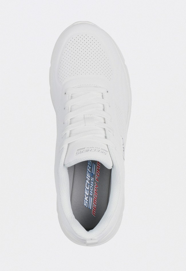 Zapatillas de mujer Skechers BOBS B Flex Lo Cool Ease blancas con Memory Foam