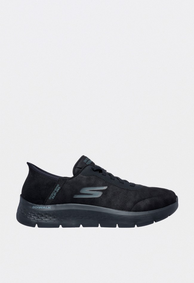 Zapatillas Skechers GO WALK Flex Smooth Motion negras Slip-ins para hombre