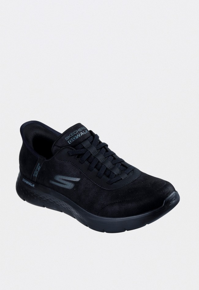 Zapatillas Skechers GO WALK Flex Smooth Motion negras Slip-ins para hombre