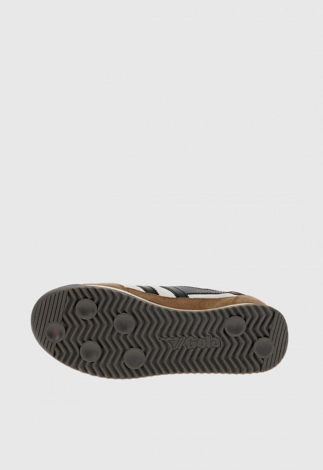 Zapatillas de hombre Gola Tornado CMB623 navy/arena para mujer — estilo retro ochentero