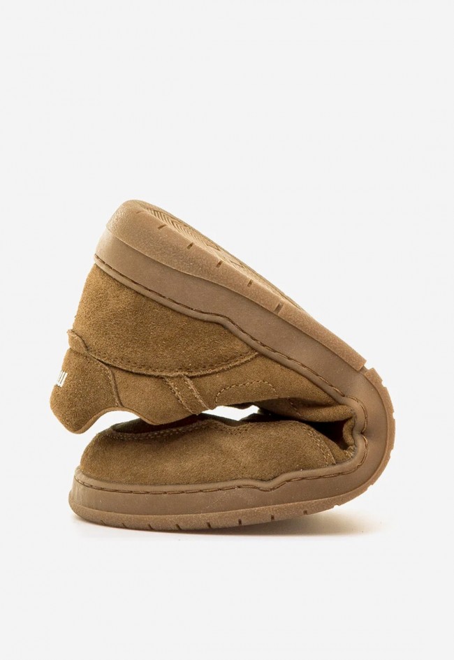 Zapatillas hombre Mustang Free Miami barefoot de piel marrón — calzado minimalista